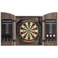 Accudart Armada Bristle Dartboard Cabinet Set - Official Size 18'' X 1.5'' - Self Healing Genuine Sisal - Wall Mount Cabinet Set