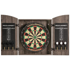 Accudart Armada Bristle Dartboard Cabinet Set - Official Size 18'' X 1.5'' - Self Healing Genuine Sisal - Wall Mount Cabinet Set