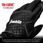 Franklin Sports 2Nd-Skinz Batting Gloves Black/Black Youth Medium