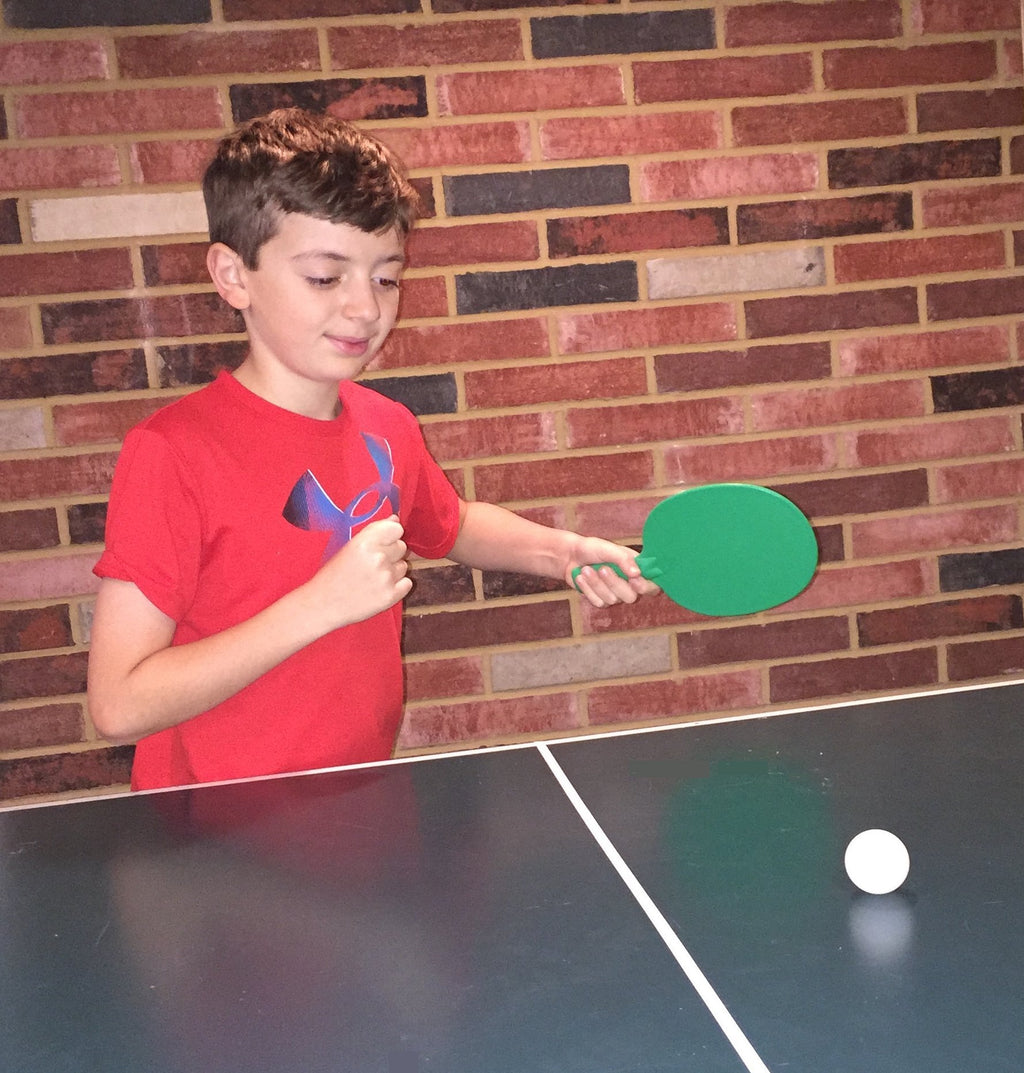 Plastic Ping Pong Paddles - Complete Set Of 4 Durable Multi-Color, Blue, Red, Green, Yellow Paddles For Kids Or Outdoor Tables A