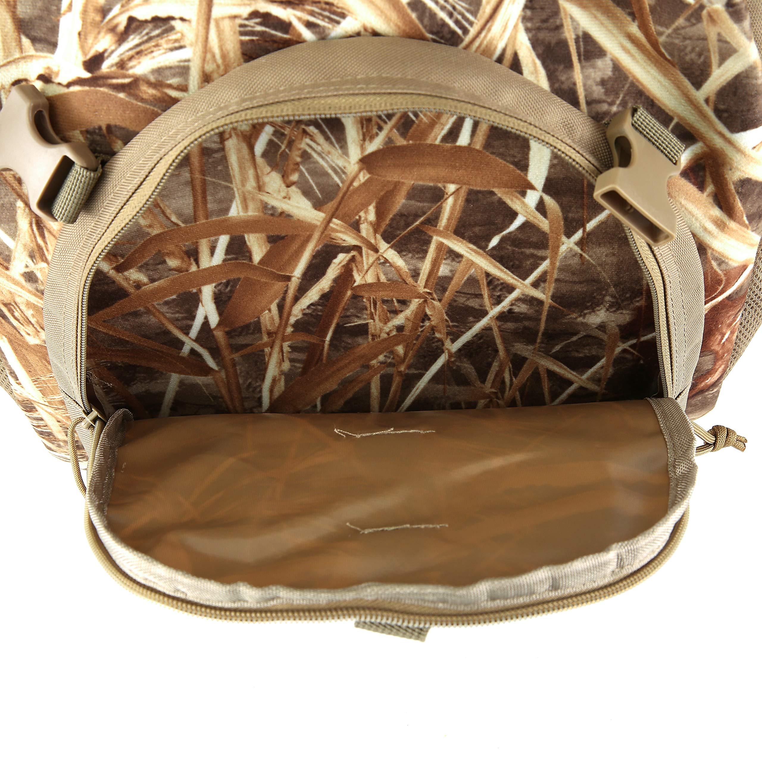 Auscamotek Hunting Backpack For Men - Camo Duck Hunting Backpack - Durable Camouflage Bag For Hunters -Grass Camo