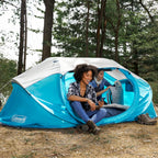 Coleman Pop-Up Instant Tent Sets Up In 10 Seconds, Portable & Lightweight 4-Person Tent With Adjustable Rainfly