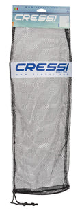 Cressi Net Bag For Snorkeling, Scuba Freediving Sets - Mask, Snorkel, Fins Equipment Mesh Bag, Black, 29.5 X 10.6 In, 75 X 27.5 