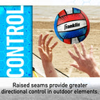 Franklin Sports Blast Outdoor + Beach Volleyball - Cushioned Ball Set Great For Backyard And Beach - Air Pump Included