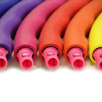 Sports Hoop Weighted Hula Hoop, Acu Hoop 5L - 4.9 Lb Large, Weight Loss Fitness Workout With Ridges. (Rainbow Colors)