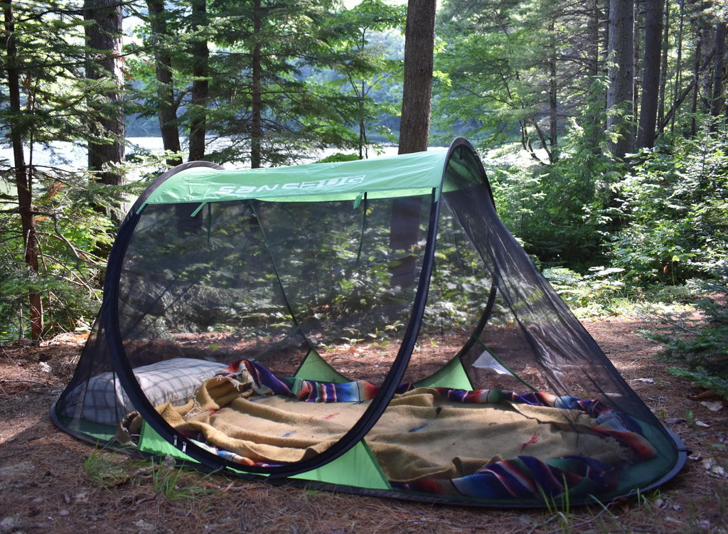 Sansbug Instant Popup Mosquito Net Screen Mesh Tent (Tarp Floor)