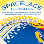 Franklin Sports Kansas Jayhawks Foam Football - Youth Mini Football For Kids - 8.5'' Junior Soft Foam Ball - Spacelace Easy Grip