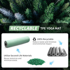 Cambivo Large Yoga Mat (6'X 4'), Extra Wide Workout Mat For Men And Women, 1/3 &1/4 Thick Exercise Fitness Tpe Mat For Home Gym,