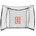 GoSports Baseball & Softball Portable Backstop Practice Net - 10 x 8 ft Hitting & Pitching Net for Backyard