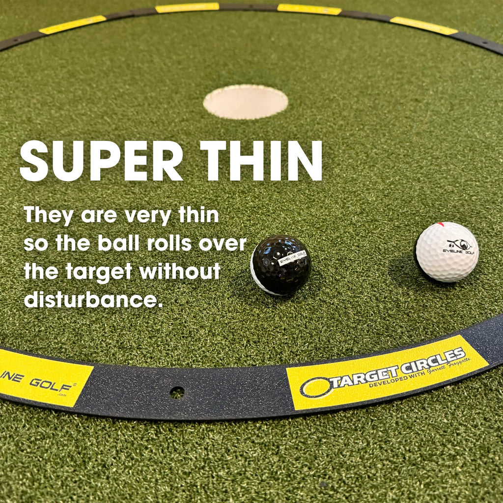 Eyeline Golf Target Circle - 3 Ft Diameter Target Circle As Training Aid - Ideal For Chipping And Pitching - Super Thin With Fol