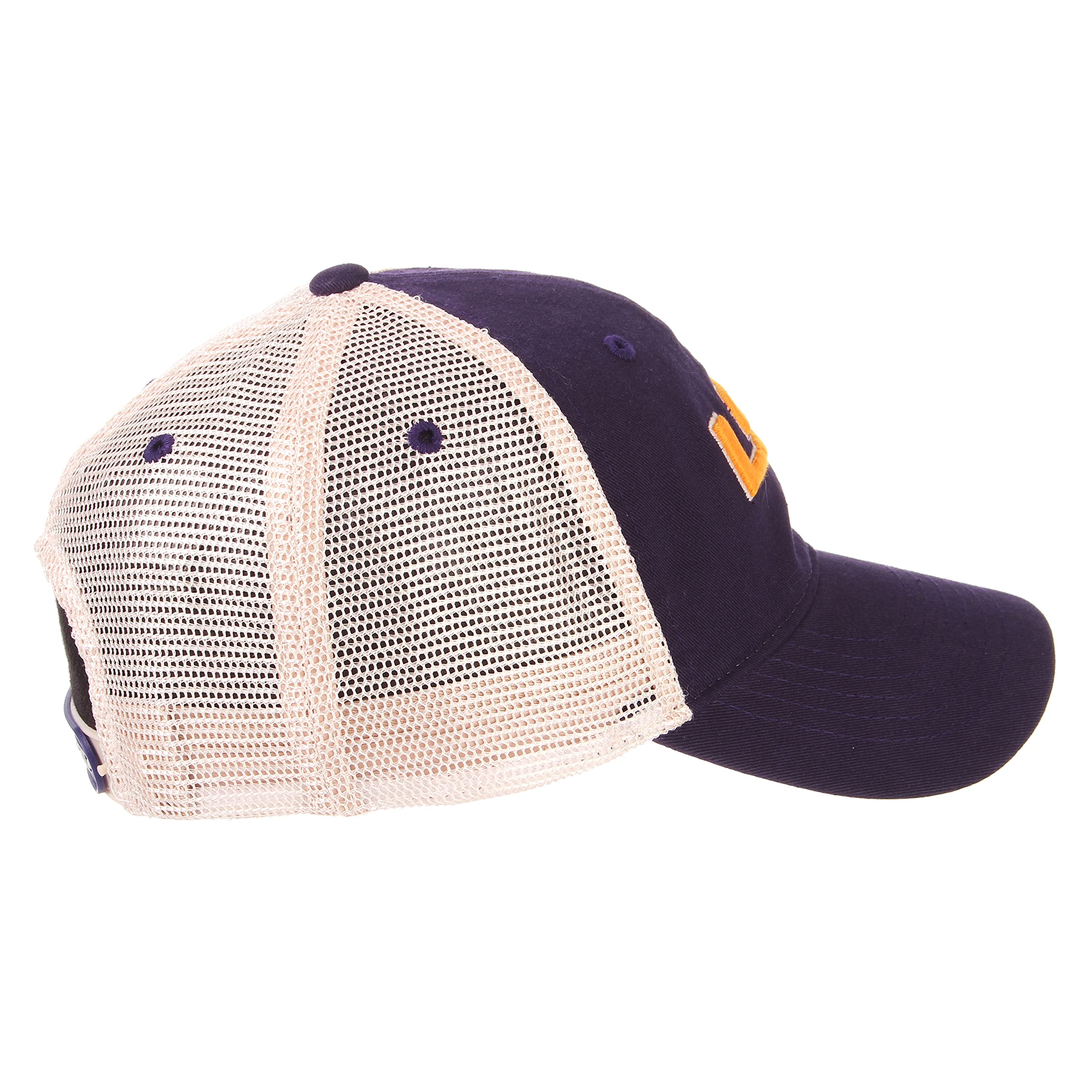 Ncaa Zephyr Lsu Tigers Mens University Relaxed Hat, Adjustable, Team Color/Stone