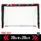 Franklin Sports New Jersey Devils Mini Hockey Set - Knee Hockey Goal, Ball,  2 Hockey Stick Combo Set - Mini Goal Net - Nhl Offi