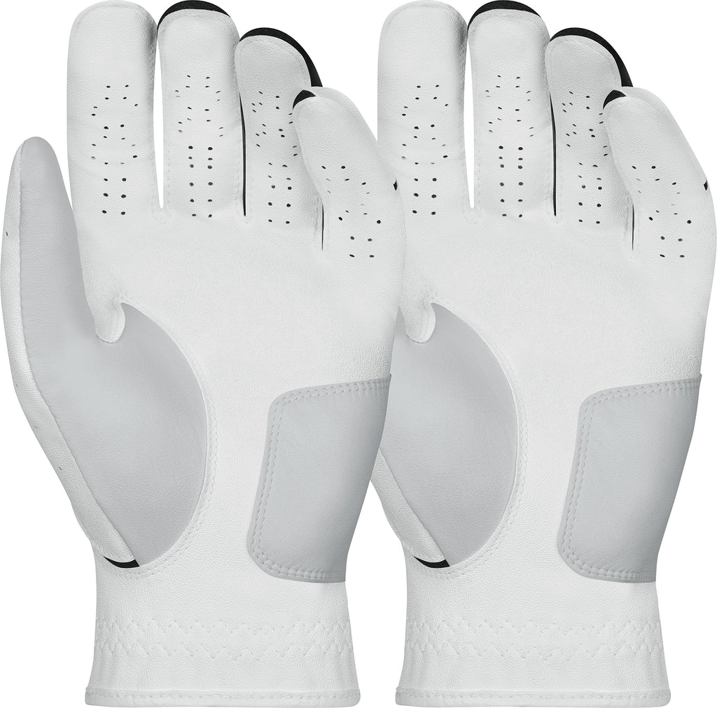 Nike Men'S Dura Feel Golf Glove (2-Pack) (White), X-Large, Left Hand
