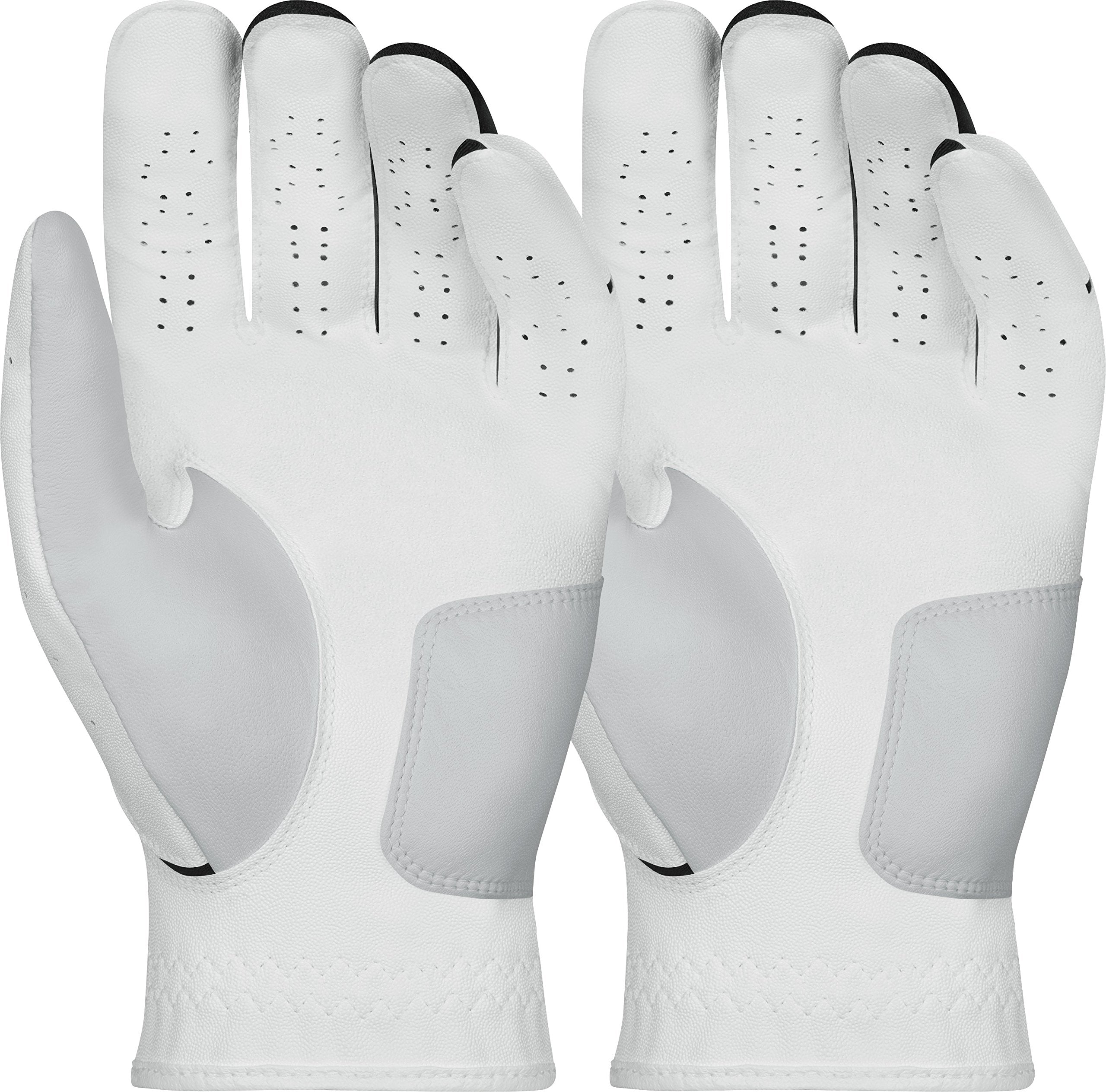 Nike Men'S Dura Feel Golf Glove (2-Pack) (White), X-Large, Left Hand