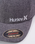 Hurley Mens Baseball Cap - Corp Stretch Fitted Hat, Size Large-X-Large, Light Grey