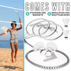Franklin Sports Badminton Racket And Shuttlecock Set - Includes (4) Rackets, (4) Shuttlecocks With Carry Bag