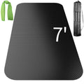 Large Rubber Workout Mat  MultiUse Gym Flooring for Treadmill, Exercise Bike, Weightlifting & Yoga