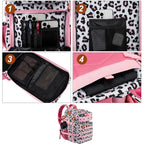 LHI Military Tactical Backpack for Men and Women 45L Army 3 Days Assault Pack Bag Large Rucksack with Molle System - Pink Leopar