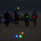 Gosports Led Bocce Ball Game Set - Includes 8 Light Up Bocce Balls, Pallino, Case And Measuring Rope - Choose 85 Mm Or 100 Mm