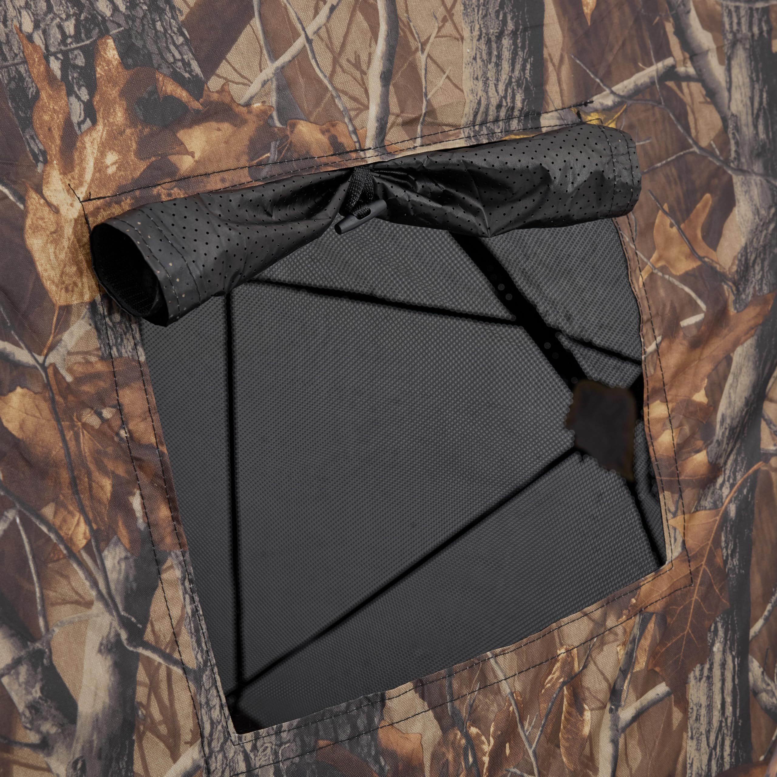 OLIXIS 270See Through Hunting Blind, 2-3 Person Pop Up Camouflage Tent with Carrying Bag, Portable Hunting Tent with Accessory B