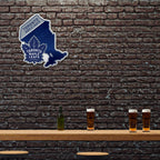 Rico Industries Nhl Toronto Maple Leafs State Shape Shape Cut Pennant - Home And Living Room D  Cor - Soft Felt Ez To Hang