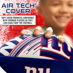 Franklin Sports Nfl New York Giants Football - Youth Mini Football - 8.5'' Junior Size Ball - Spacelace Easy Grip Texture- Perfe