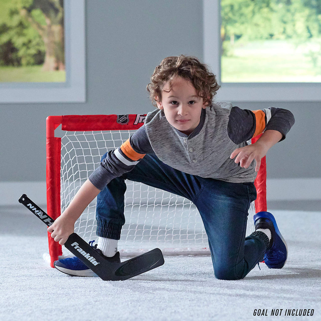 Franklin Sports Mini Hockey Goalie Stick, Player Stick & Ball Set (Colors May Vary)