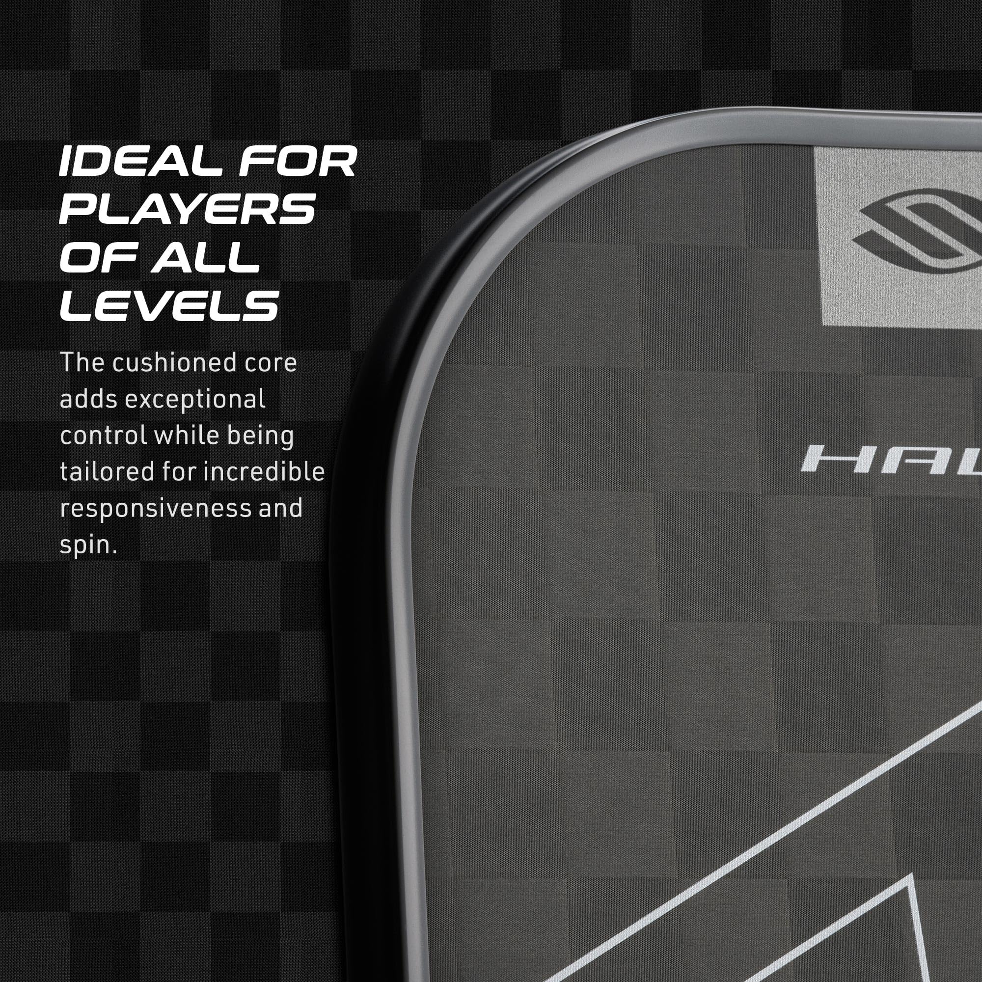 Selkirk Slk Halo Control Xl Pickleball Paddle | Raw Carbon Fiber Pickleball Paddle With A Rev-Core Power Polymer Core | The Pick