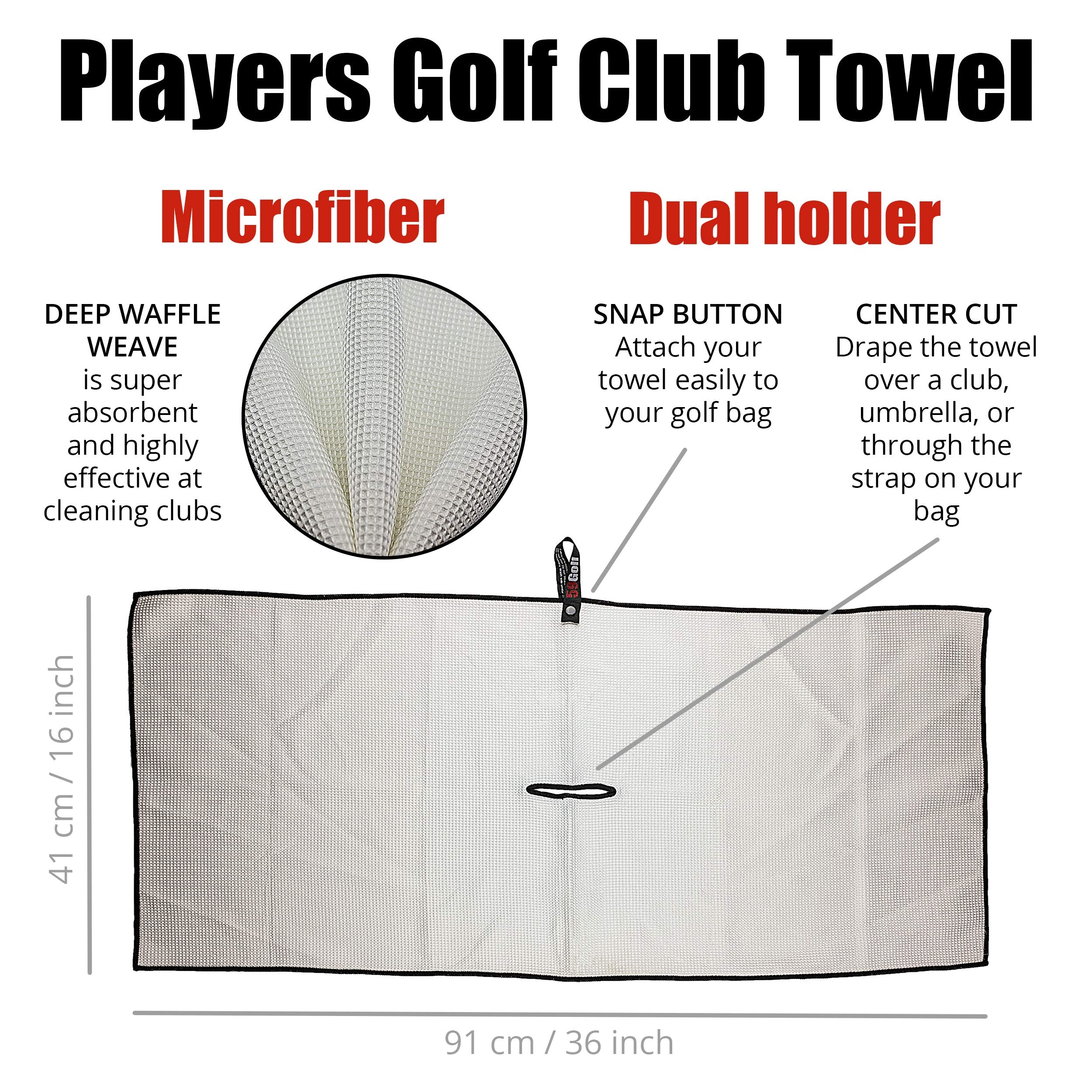 59Golf - Golf Club Cleaning Kit : Golf Club Brush + Golf Club Towel + Golf Ball Towel + Magnetic Keychain