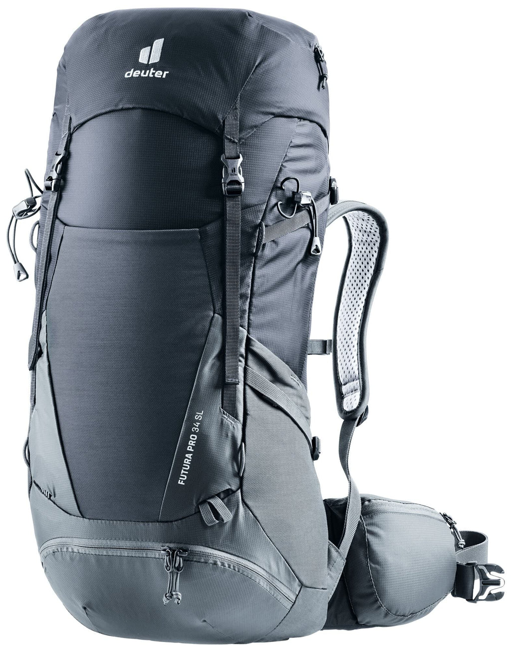 Deuter Womens Futura Pro 34 Sl Hiking Backpack, Black (Black Graphite), 34 L