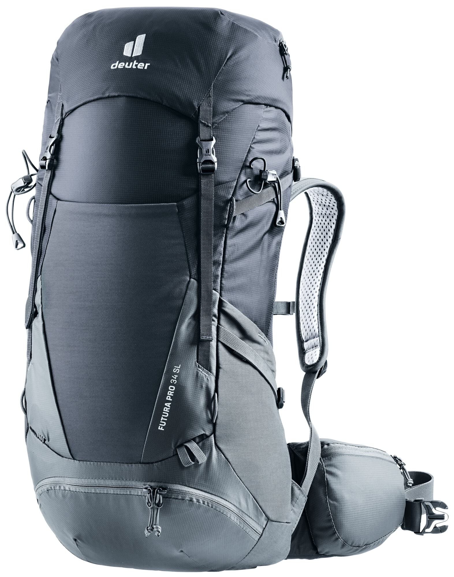Deuter Womens Futura Pro 34 Sl Hiking Backpack, Black (Black Graphite), 34 L