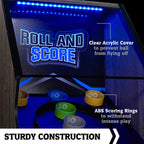 Hall of Games 108 Roll and Score with LED Lights and Electronic Scorer, Brown/Black,9 Foot