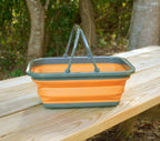 Ust Flexware Collapsible Sink With 2.25 Gal Wash Basin For Washing Dishes And Person During Camping, Hiking And Home, Orange, On
