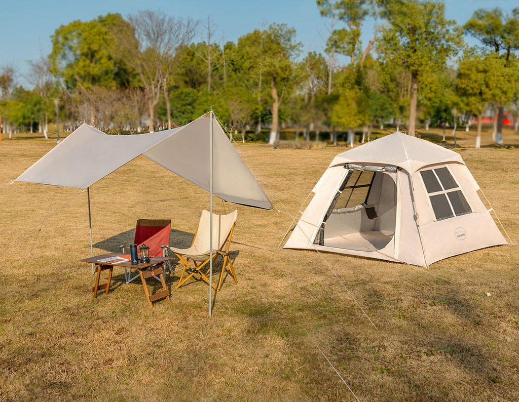 Kazoo Instant Camping Tent (2P Khaki)