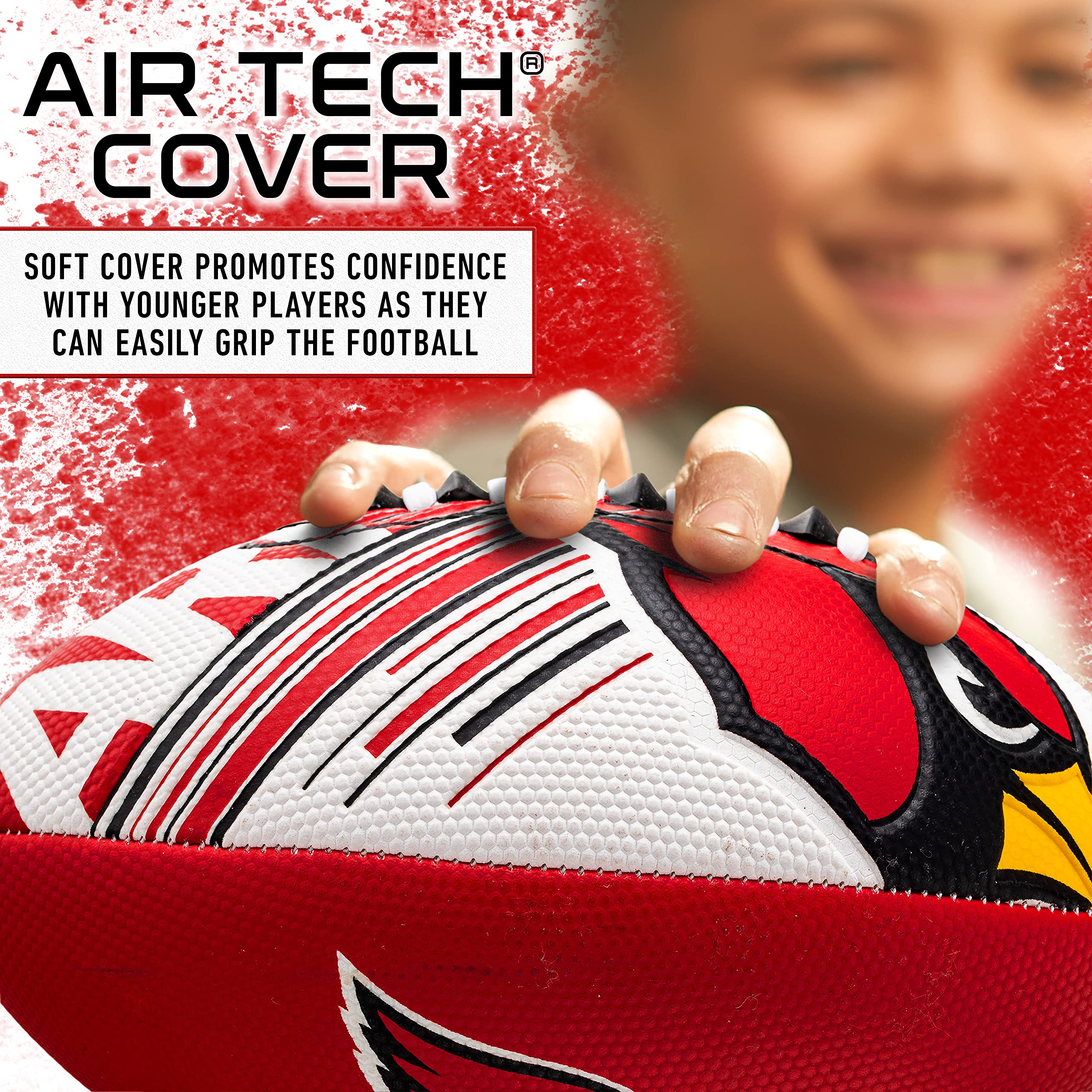 Franklin Sports Nfl Philadelphia Eagles Football - Youth Mini Football - 8.5'' Football- Spacelace Easy Grip Texture- Perfect Fo