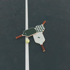 Picklish Pickleball Wavy Checks Paddle | Fiberglass Surface With High Grit And Spin, Extended Handle, 11Mm, Comfort Grip, Luxury