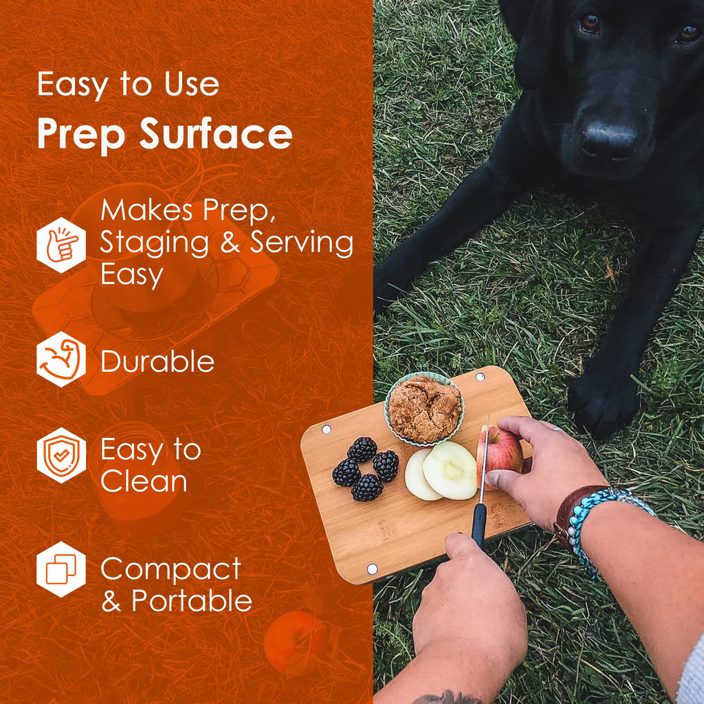 Ncamp Universal Portable Outdoor Camping Elevated Prep Cutting Board Surface For Hiking And Backpacking