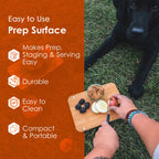 Ncamp Universal Portable Outdoor Camping Elevated Prep Cutting Board Surface For Hiking And Backpacking