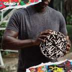 AND1 Fantom Graffiti Rubber Basketball: Official Regulation Size 7 (29.5 inches) Rubber Basketball - Deep Channel Construction S
