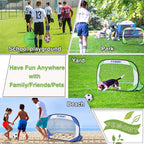 Femont Soccer Goals Set For Backyard, 4X2.5Ft Portable Pop Up Soccer Nets With Carrying Bag For Indoor Outdoor Games Practice Tr