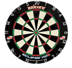 Unicorn Eclipse Hd2 High Definition Professional Bristle Dartboard With Increased Playing Area And Super Thin Bullseye