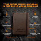 Saltwrap Daily Fitness Planner - Gym Workout Training Log, Weightlifting Exercise Journal, And Food/Diet Tracker - Daily And Wee