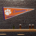 Rico Industries Ncaa Clemson Tigers Classic 12'' X 30'' Felt Wall D  Cor Pennant - Great For Home/Bed Room/Man Cave D  Cor