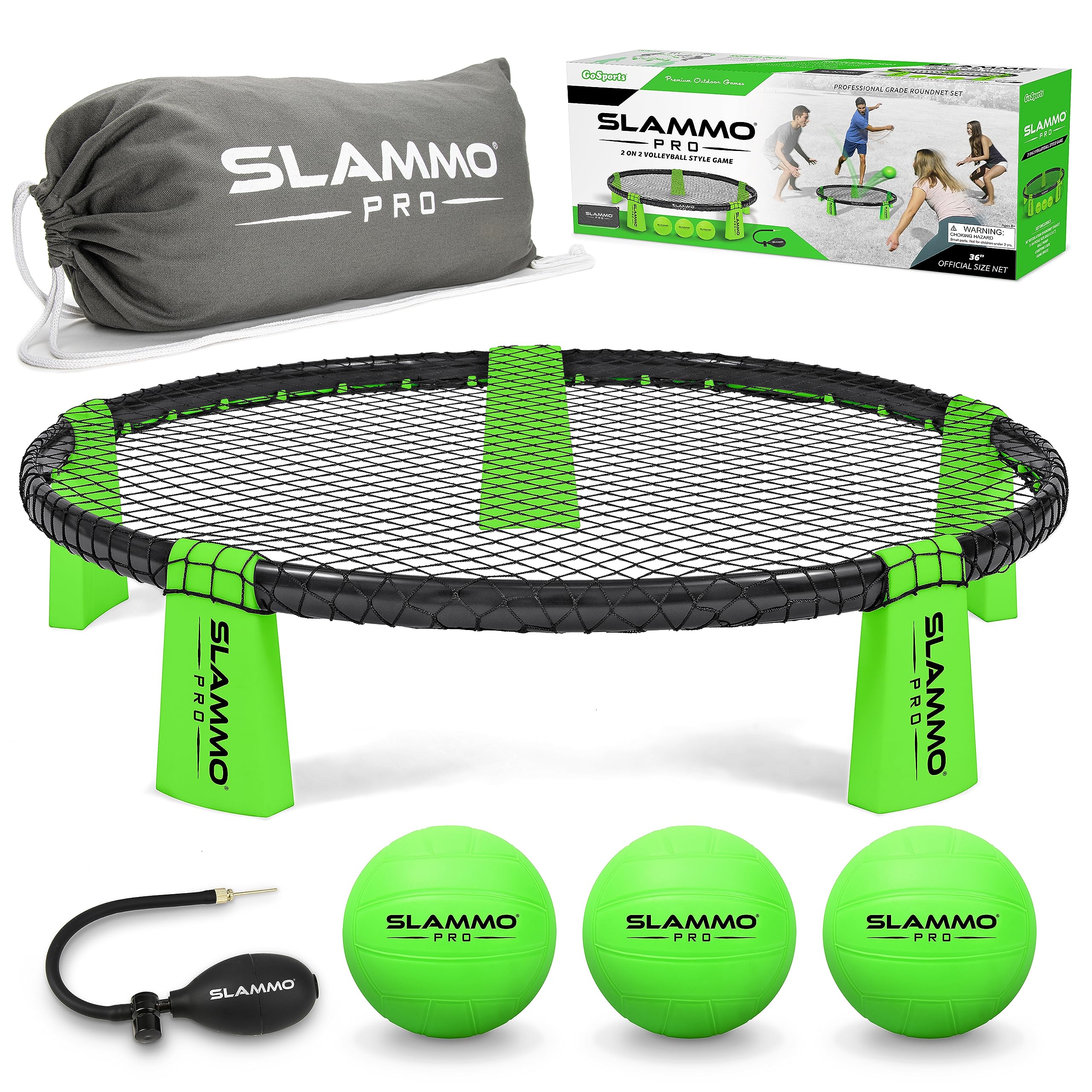 Gosports Slammo Pro Game Set - New And Improved Pro Set With 3 Pro Balls, Pump And Carrying Case