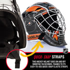 Franklin Sports Nhl Philadelphia Flyers Hockey Goalie Face Mask - Goalie Mask For Kids Street Hockey - Youth Nhl Team Street Hoc