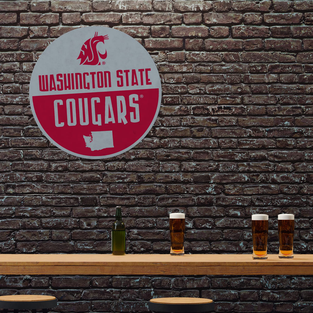 Rico Industries Ncaa Washington State Cougars Classic Shape Cut Pennant - Home And Living Room D  Cor - Soft Felt Ez To Hang