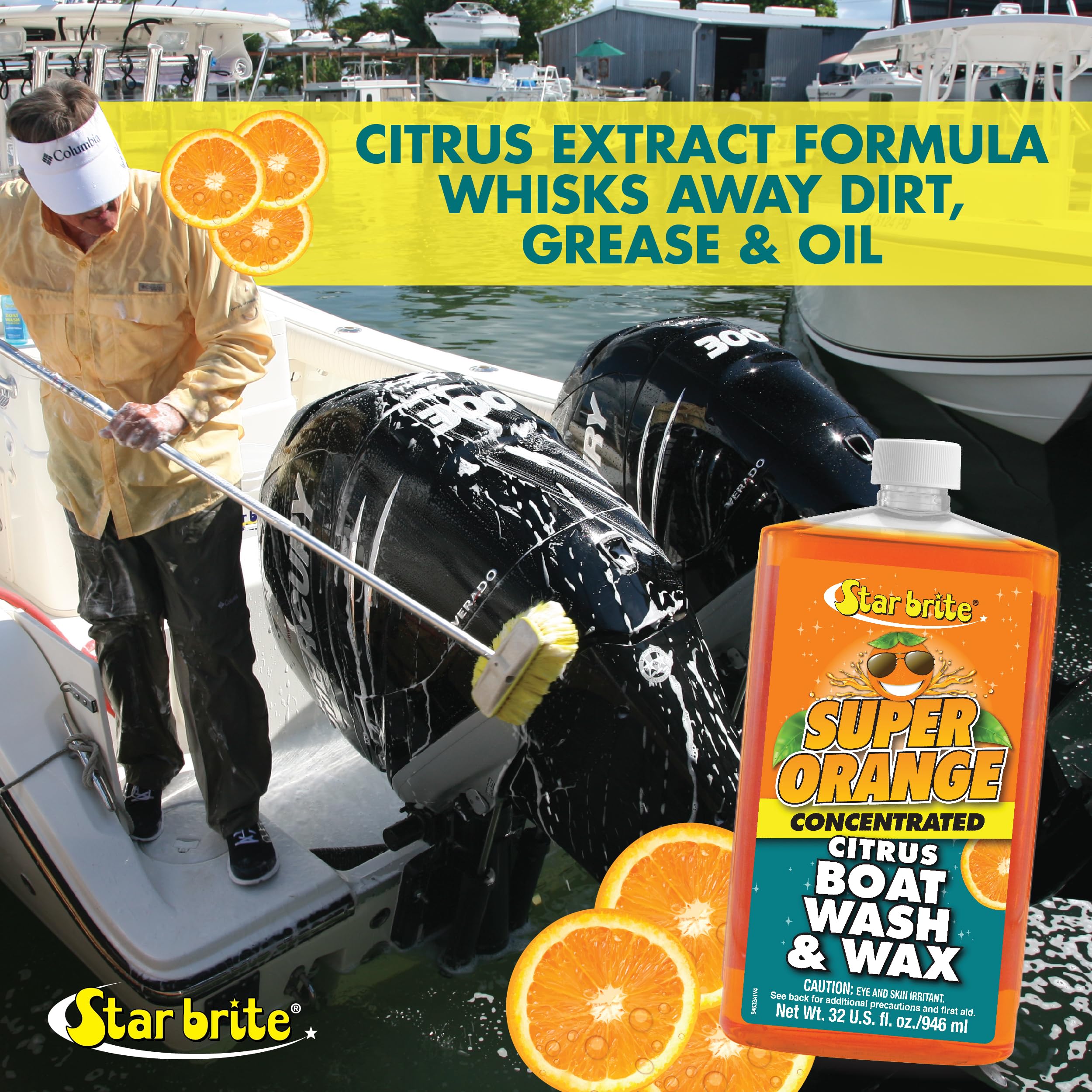 Star Brite Super Orange Citrus Boat Wash & Wax - 32 Oz (094632P)
