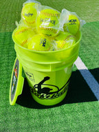 Rawlings | Nc12Bb Fastpitch Softballs & Bucket | 12'' | 18 Count