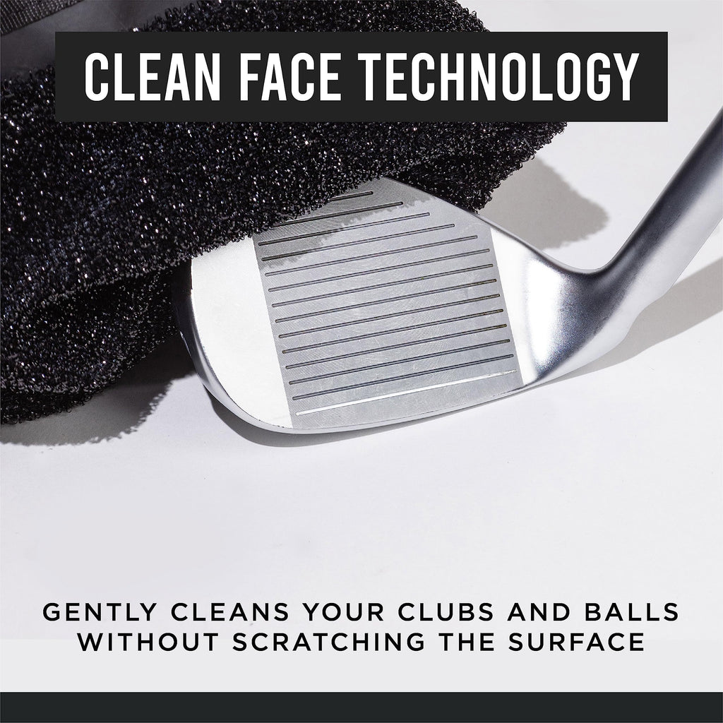 Club Scrub Golf Club And Golf Ball Cleaning Bag, Waterproof Clean Face Technology Liner, Perfectly Dry Microfiber Exterior, Deta