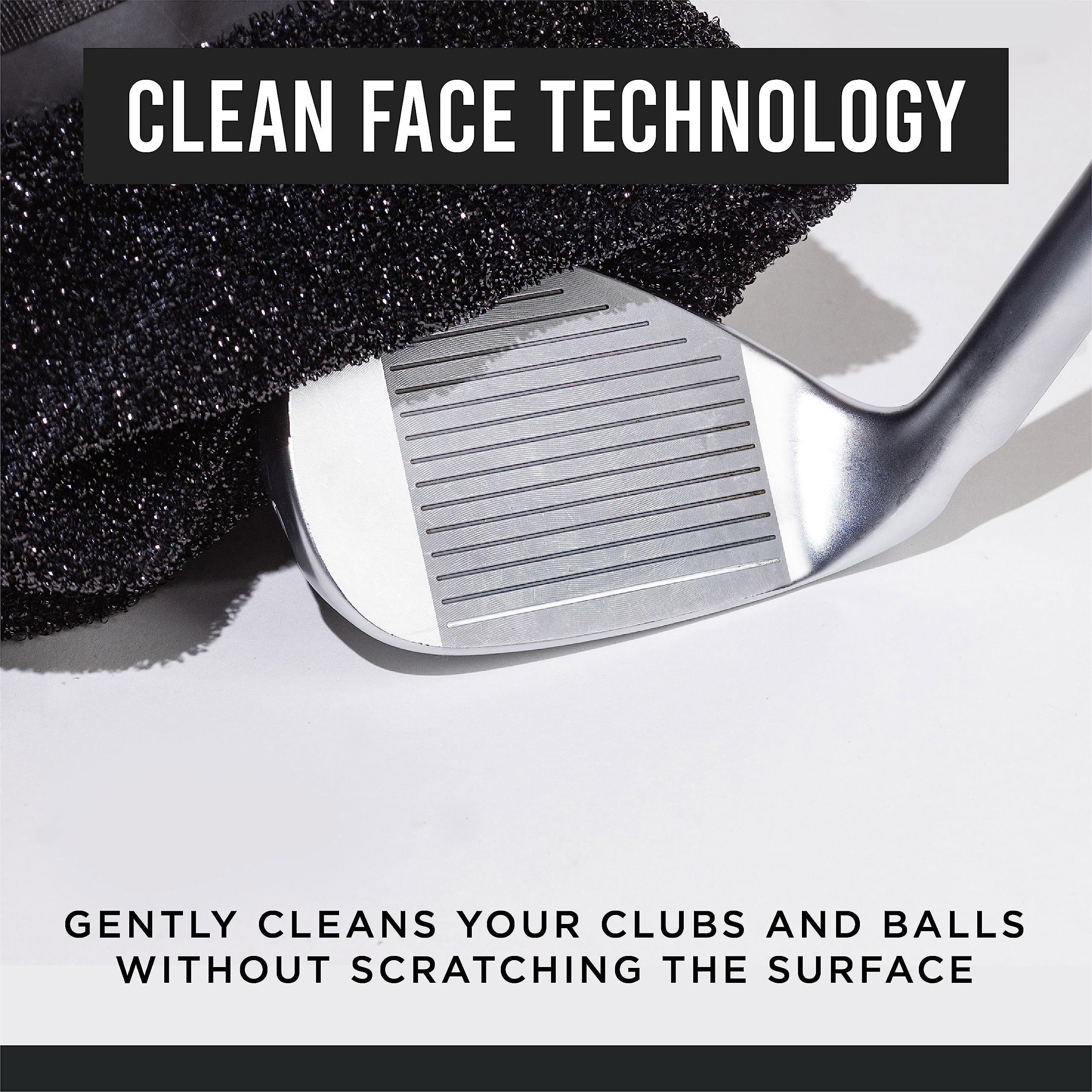Club Scrub Golf Club And Golf Ball Cleaning Bag, Waterproof Clean Face Technology Liner, Perfectly Dry Microfiber Exterior, Deta